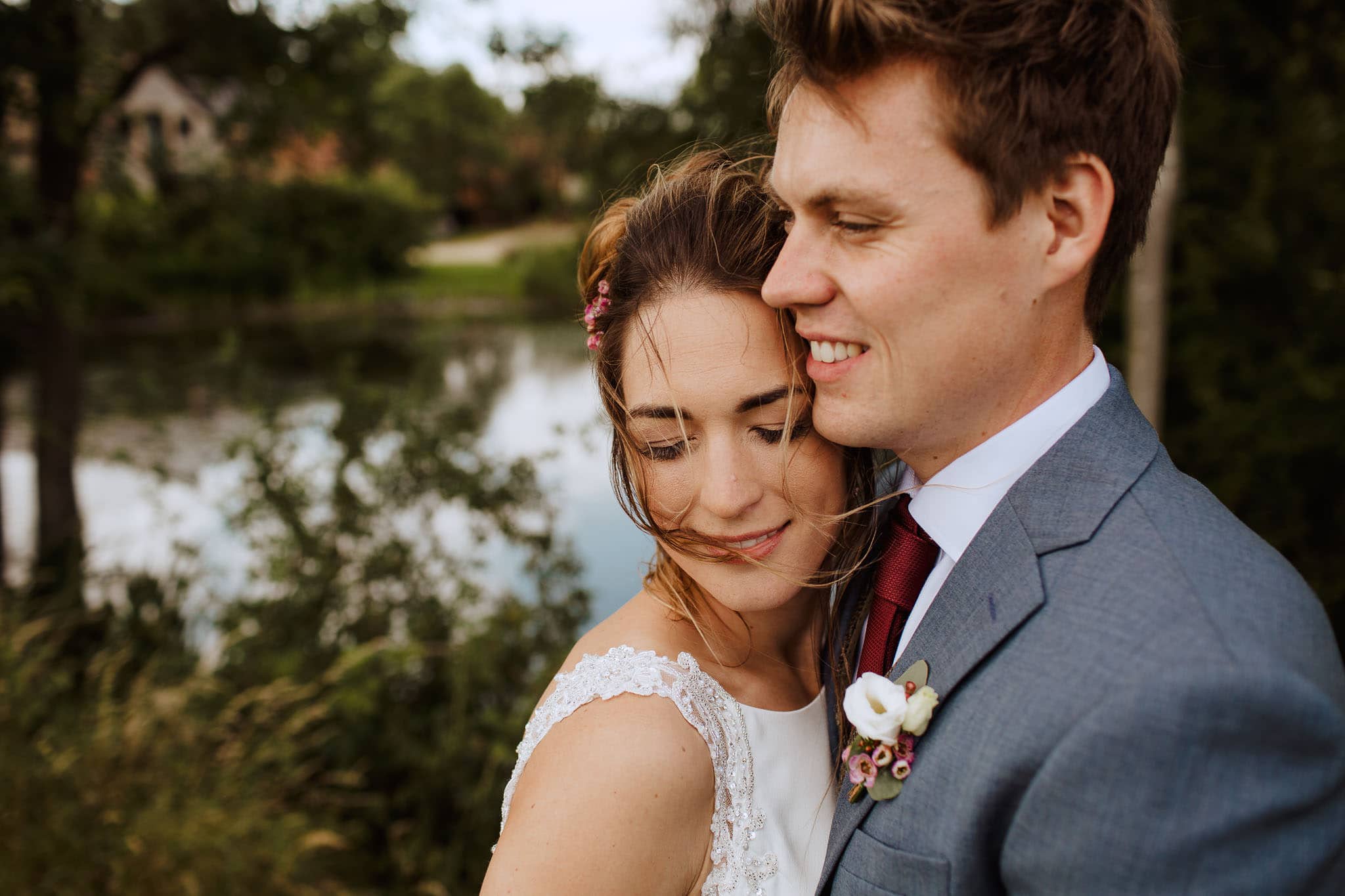 The Granary Estates Wedding portrait of bride and groom