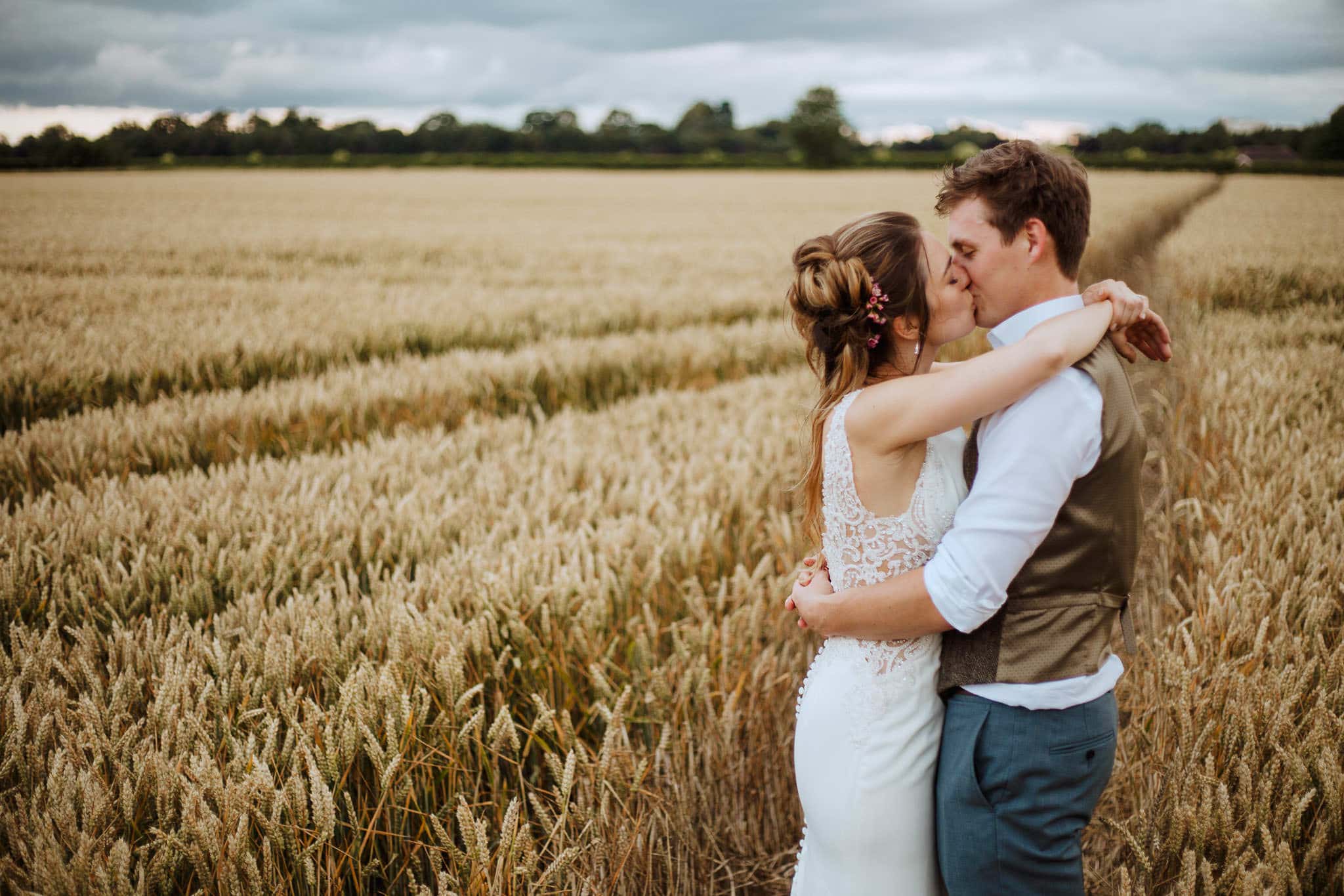 portrait in cornfield