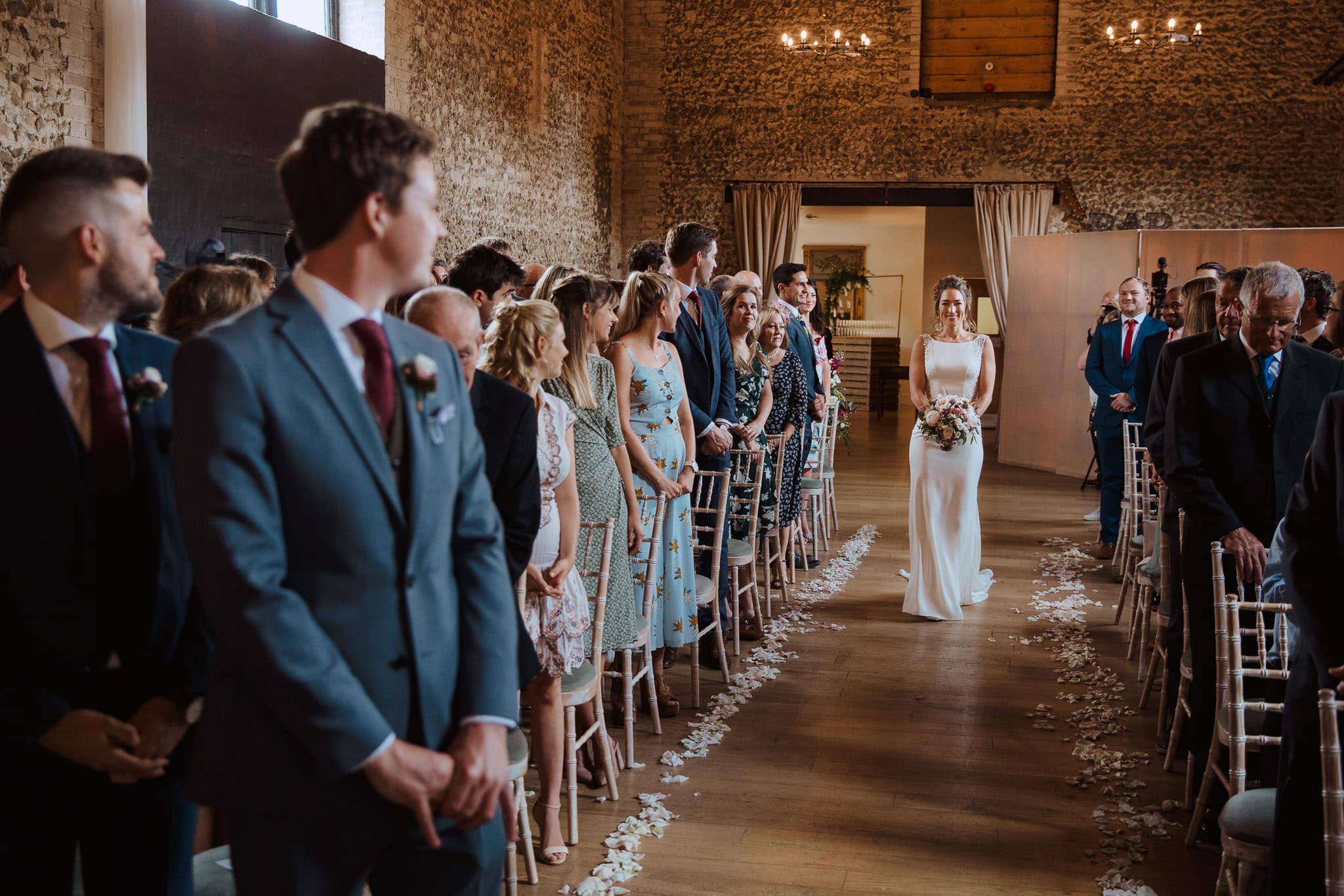 ceremony in The Granary Barns, Suffolk