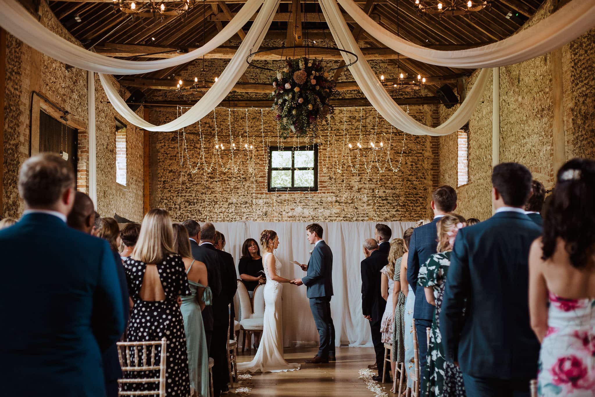 The Granary Barns wedding ceremony