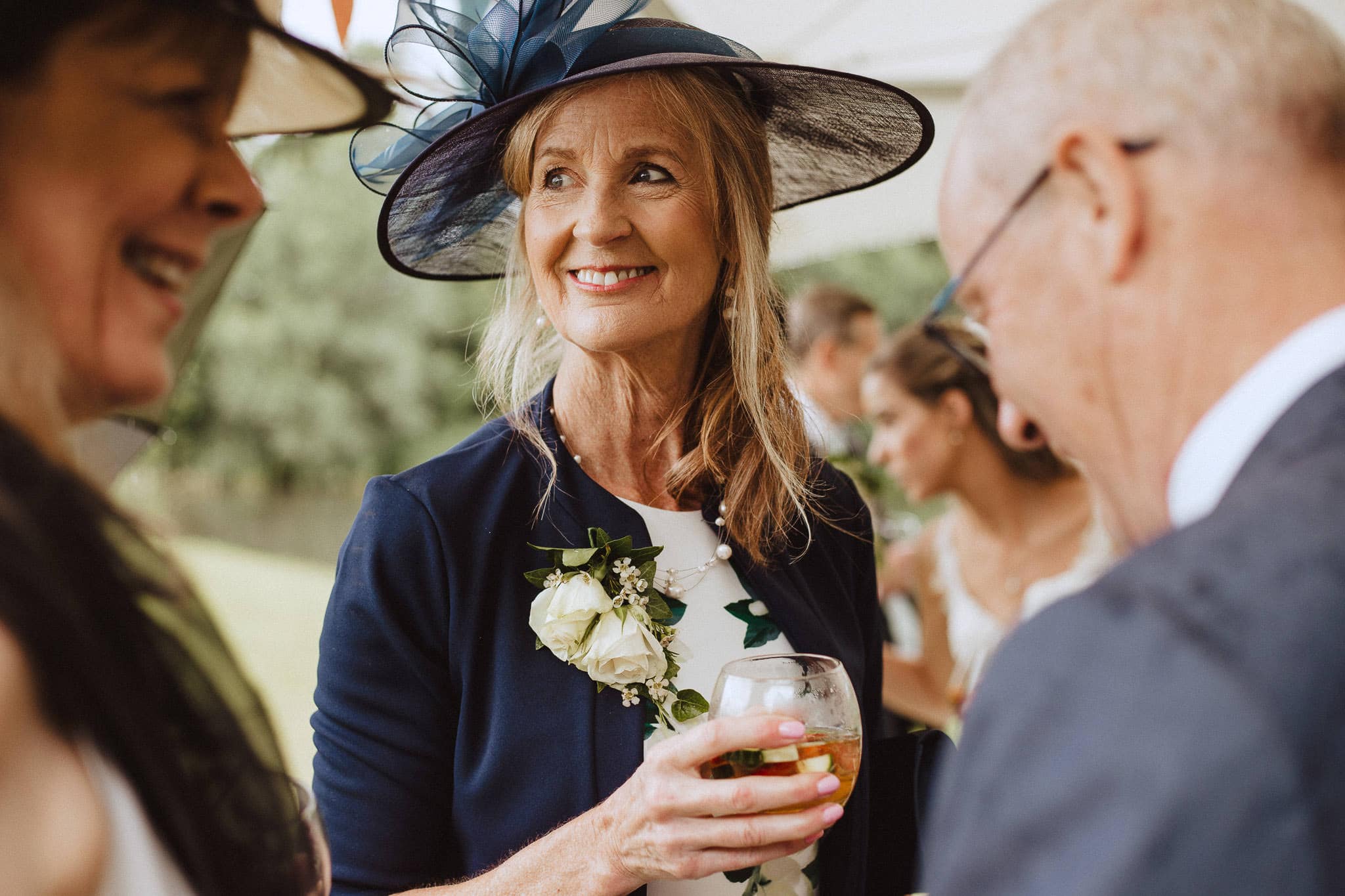 mother of the bride in navy blue