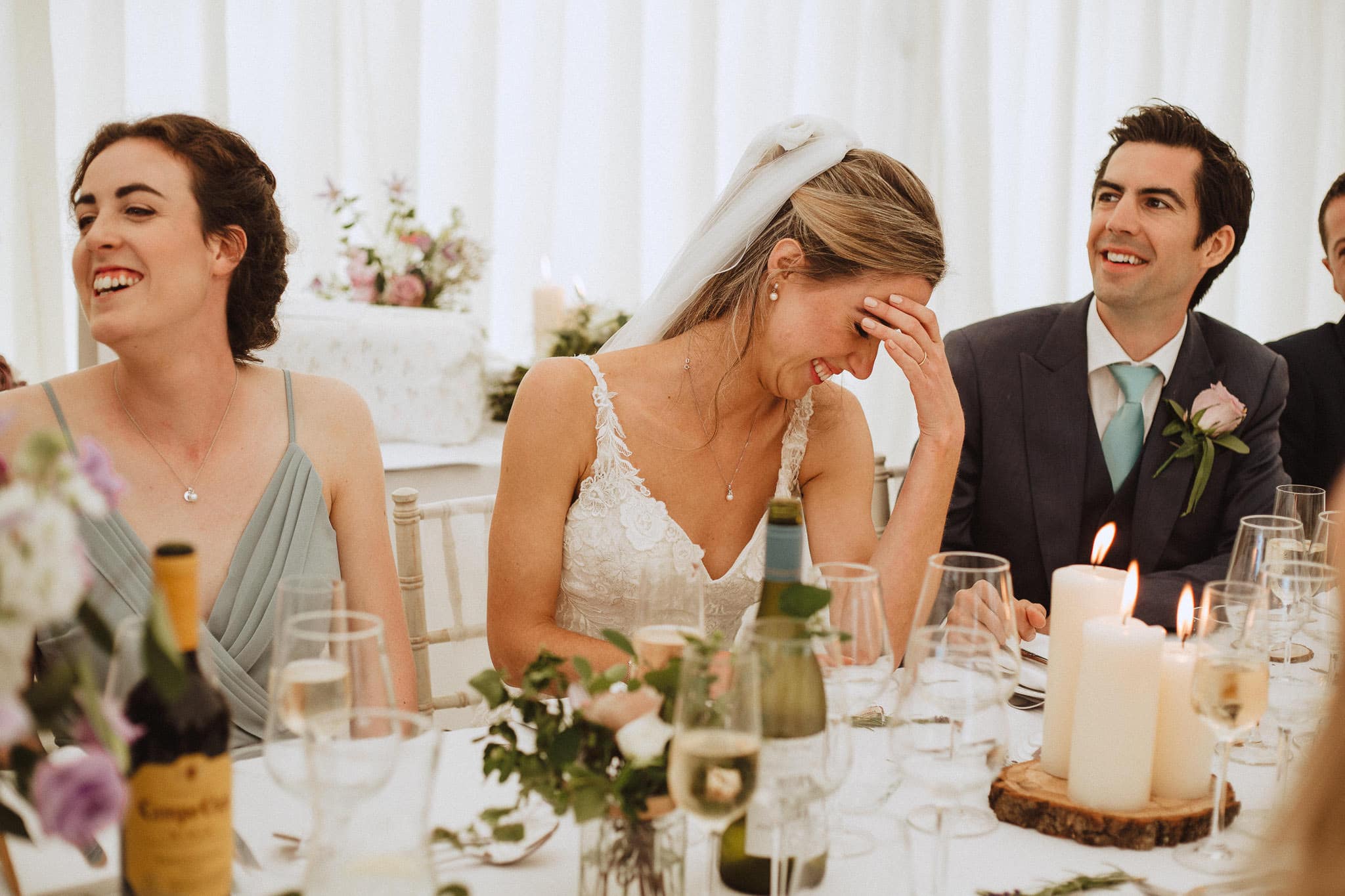 cringe moment during wedding speech