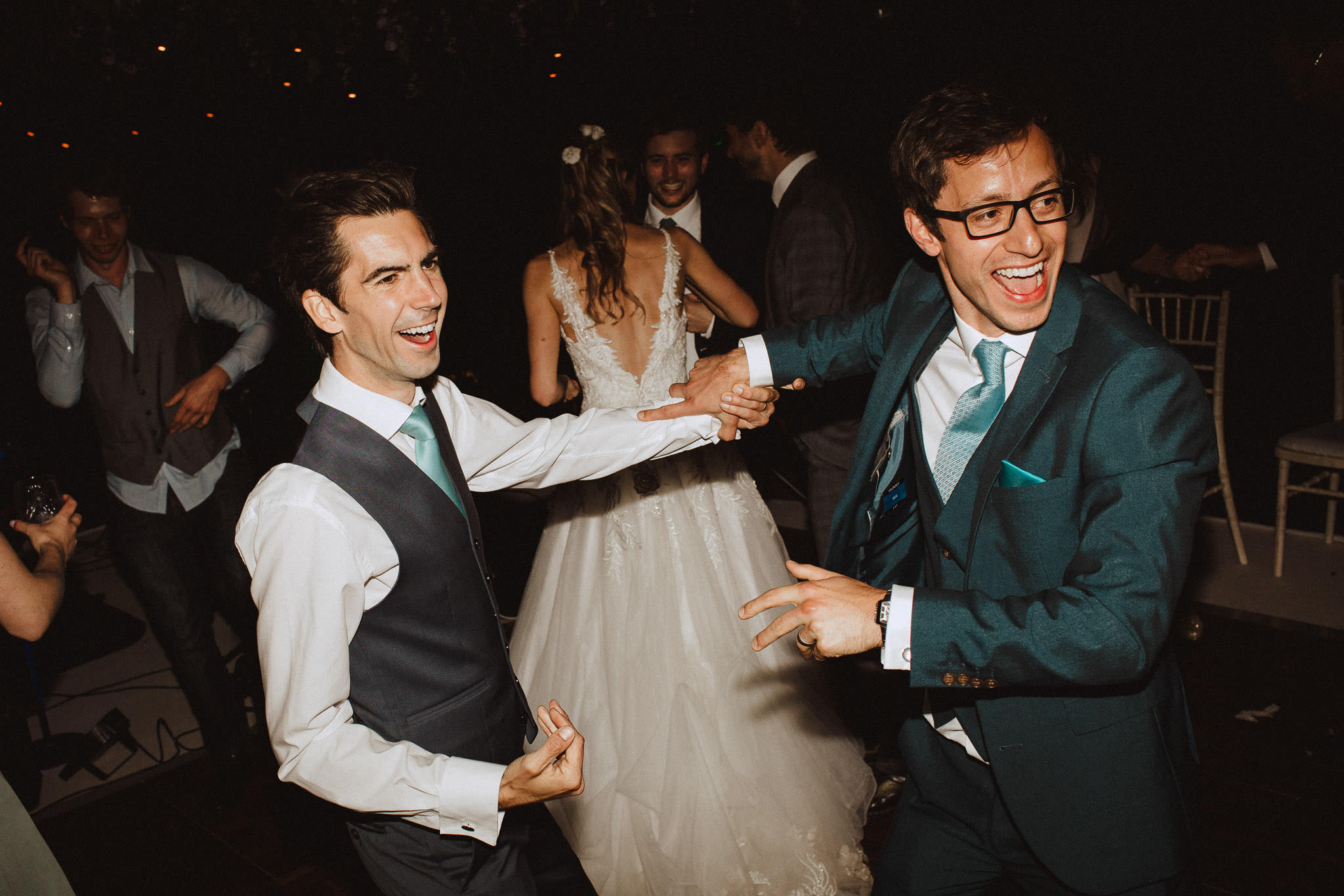 dance floor action at wedding