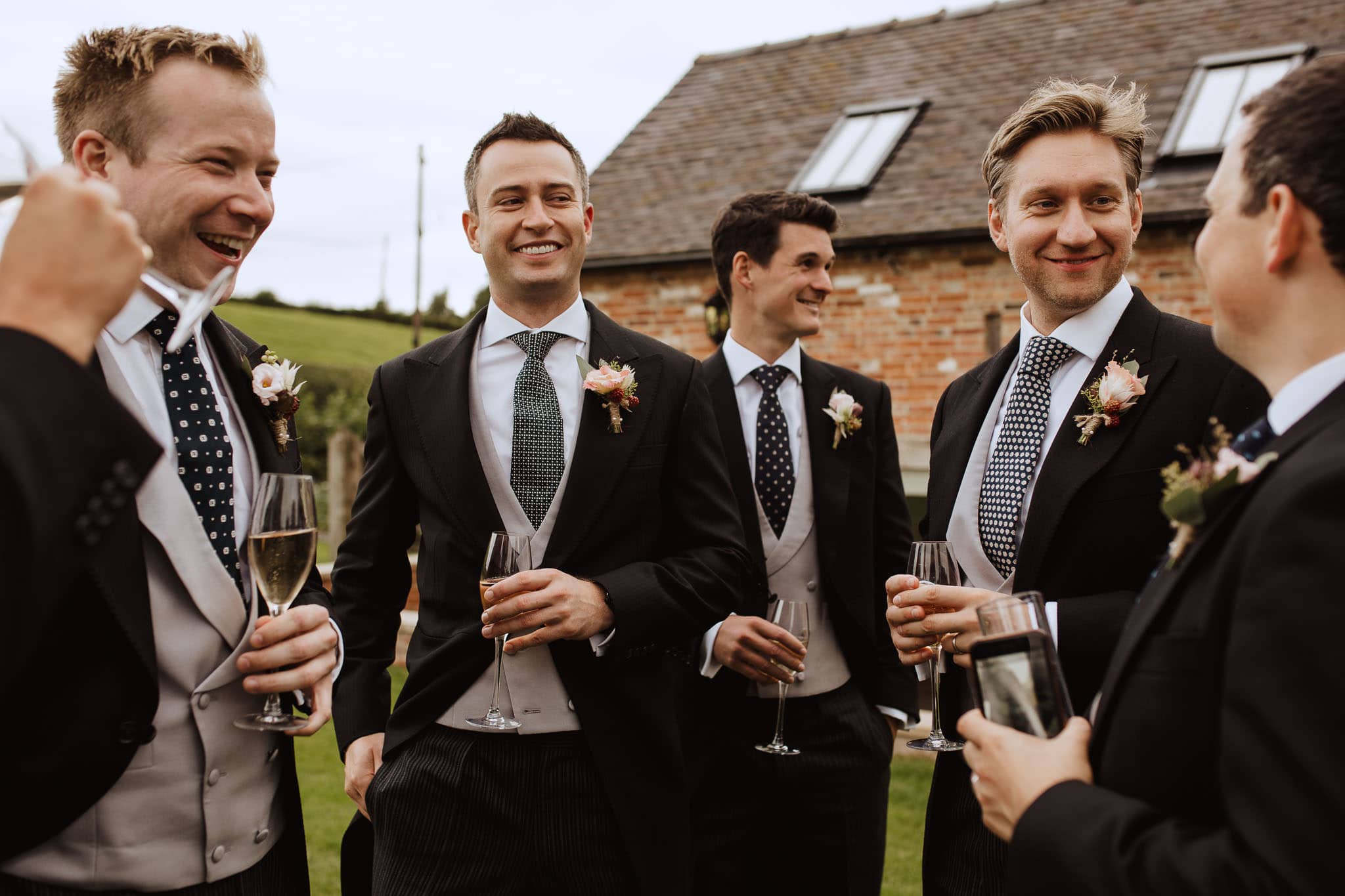 elegant tails Derbyshire wedding