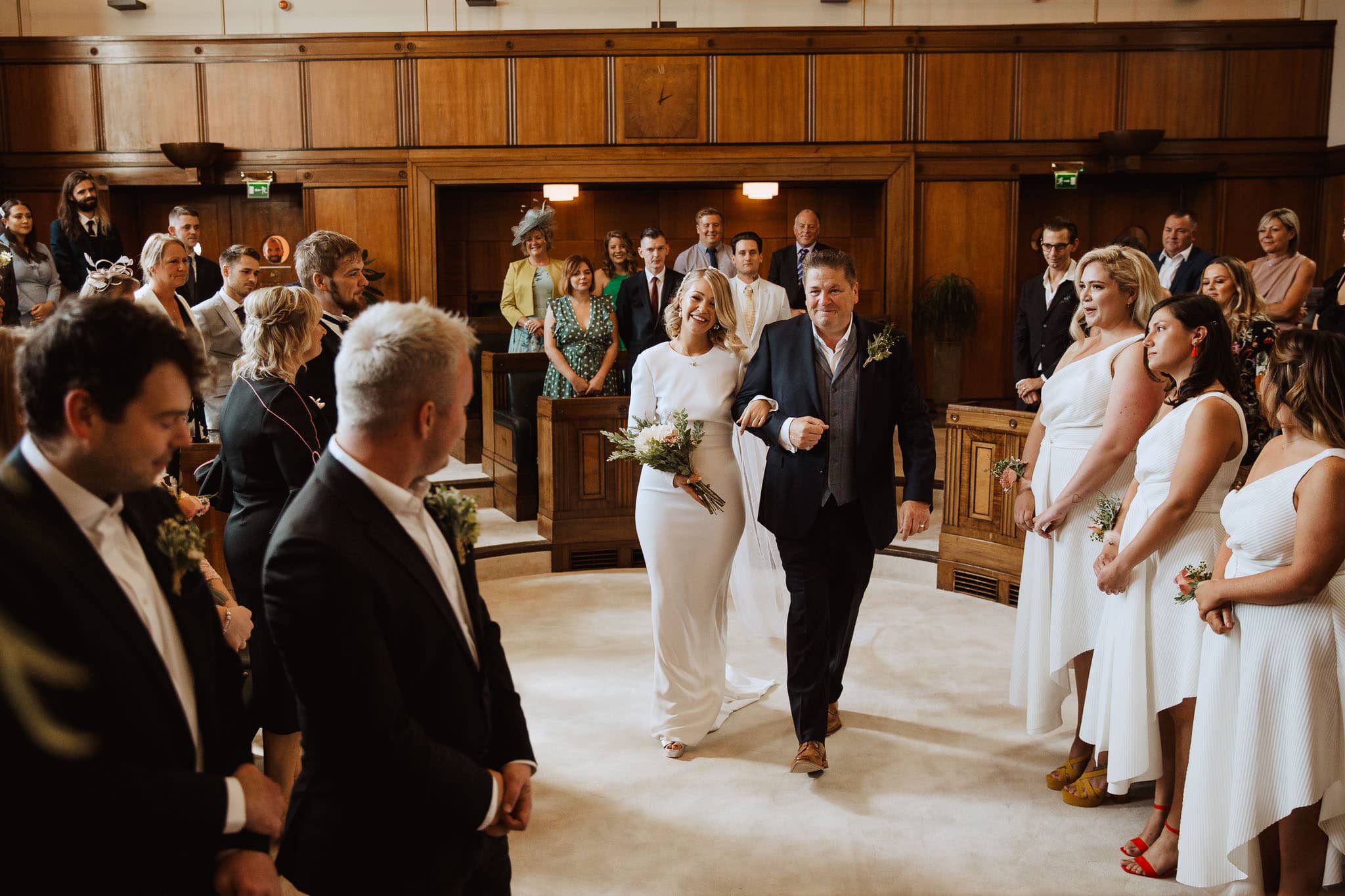 ceremony at Town Hall Hotel Wedding, London