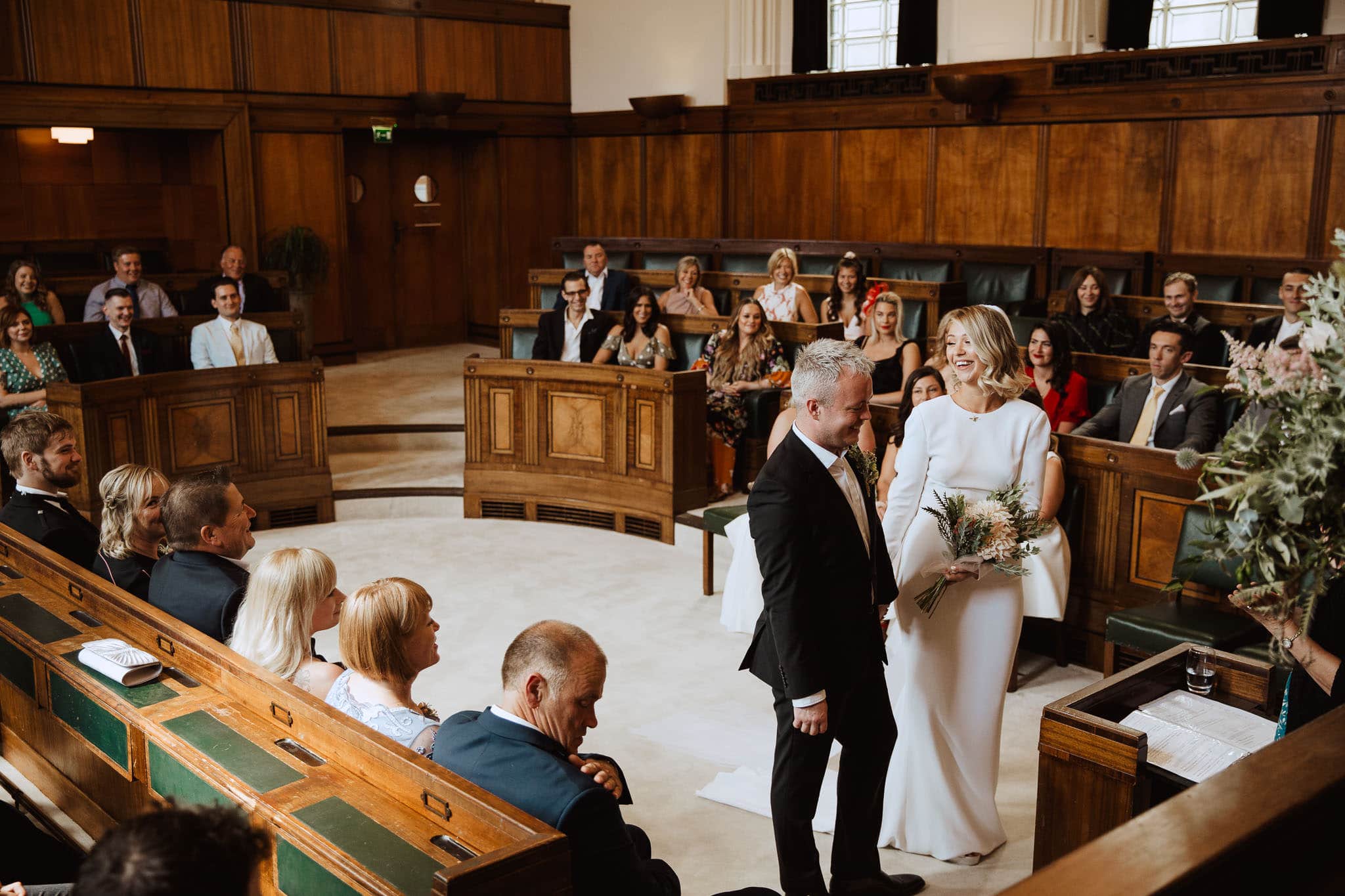 council chamber ceremony Town Hall Hotel Wedding photography bethnal green