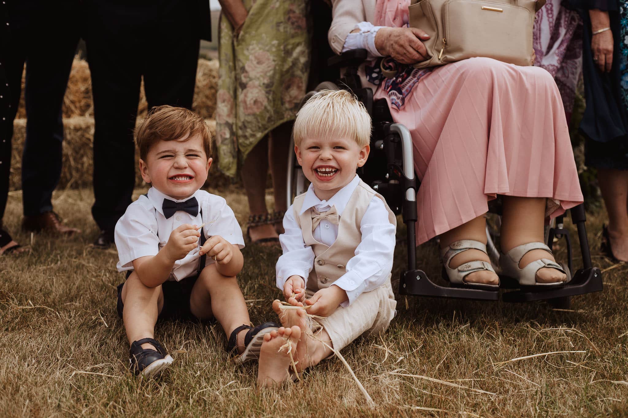 cute page boys in bow ties