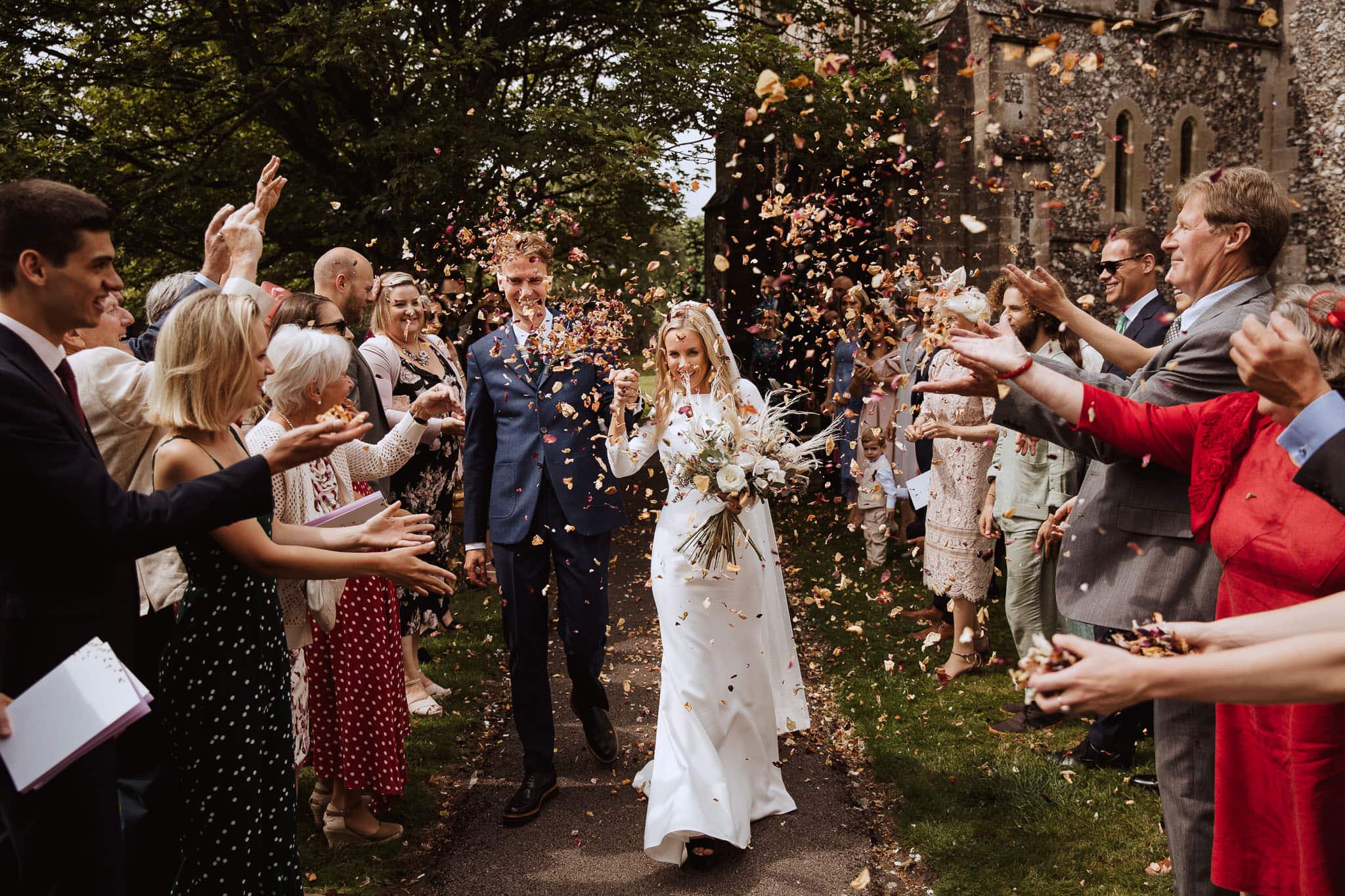 rose petal confetti shot