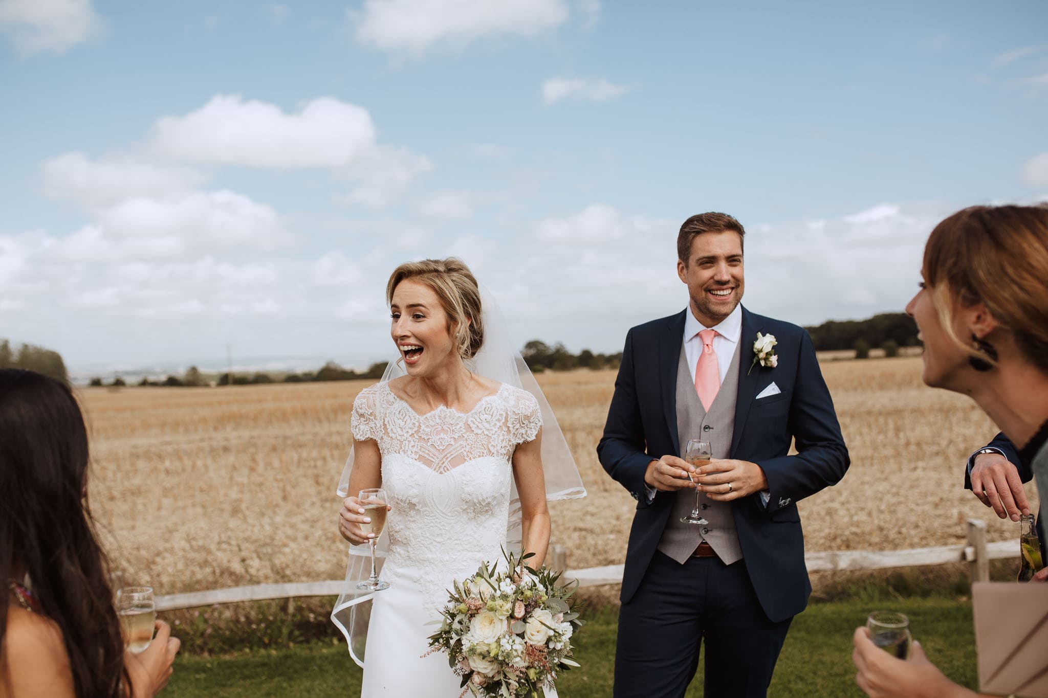 Summer wedding at Lapstone Barn Wedding venue The Cotswolds