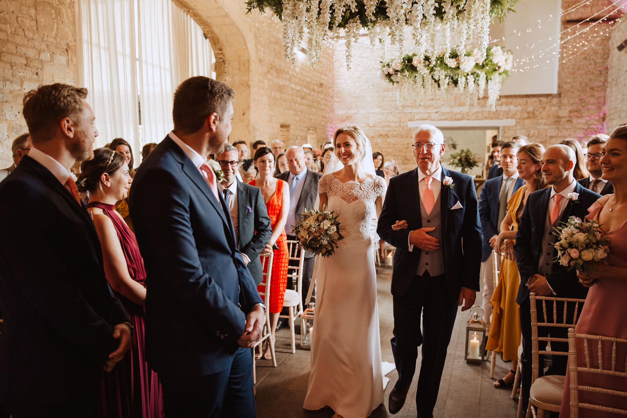 ceremony at Lapstone Barn Wedding venue The Cotswolds