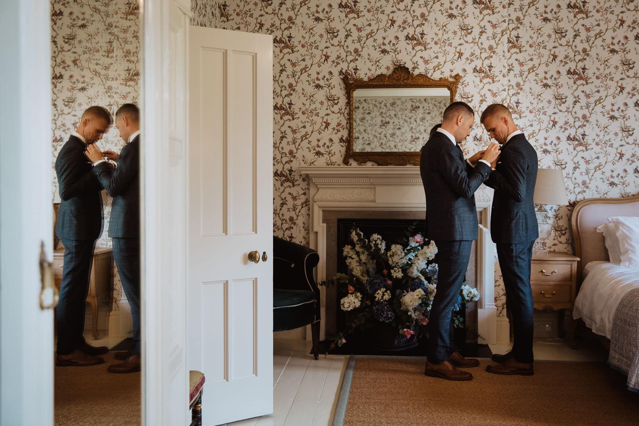 wedding preparations at Healey Hall