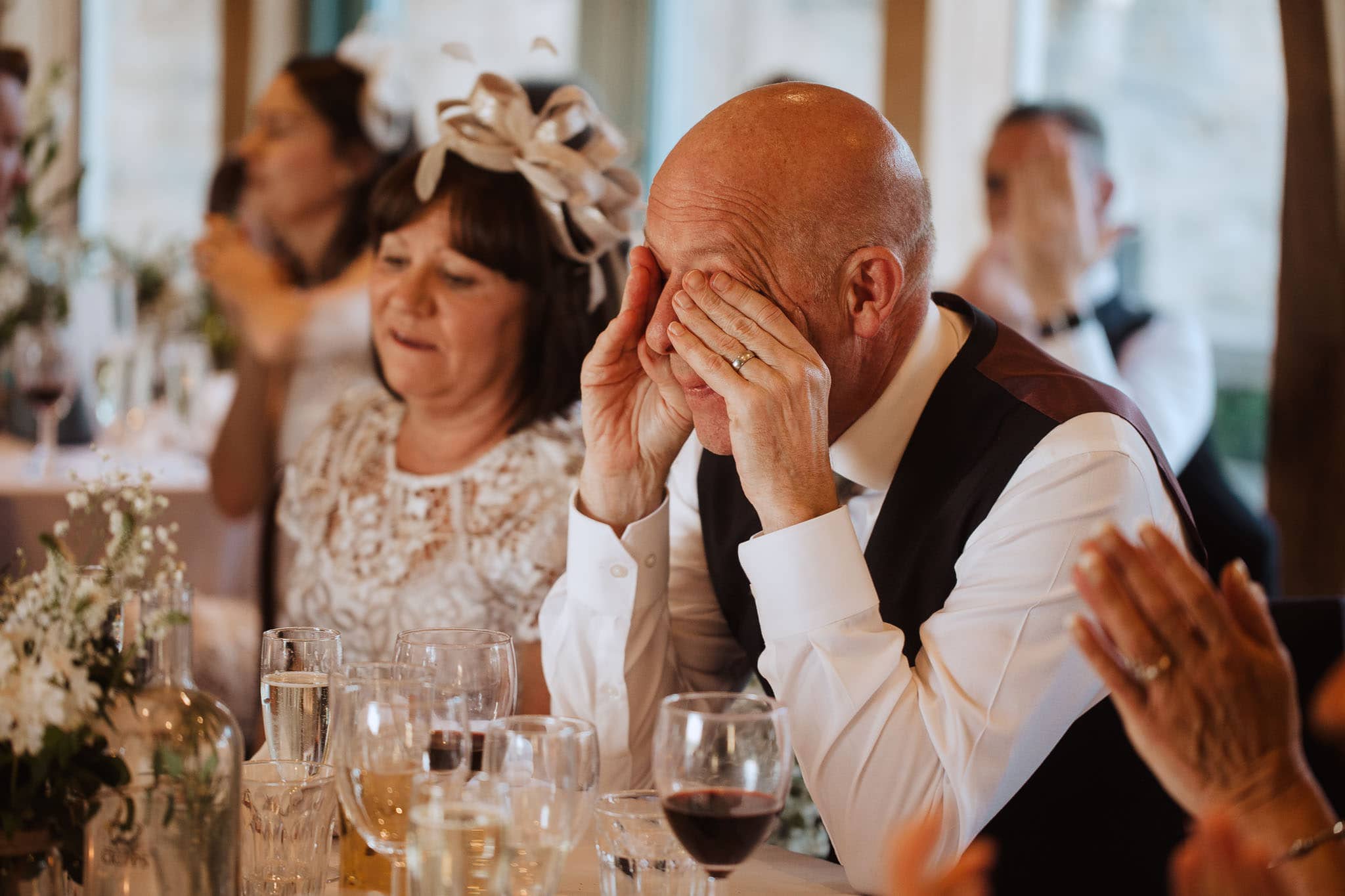 Dad crying during wedding speeches