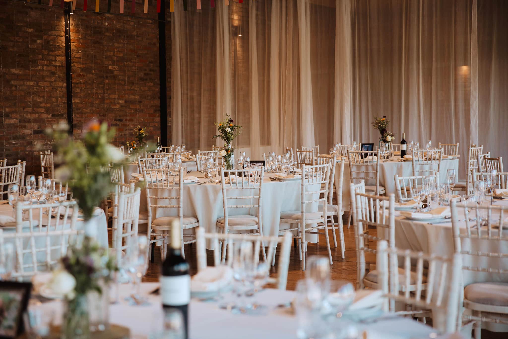 Norton Fields wedding breakfast tables and styling