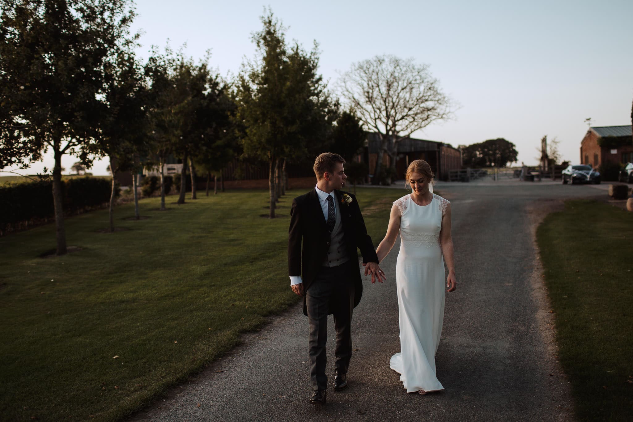 Norton Fields wedding evening portraits