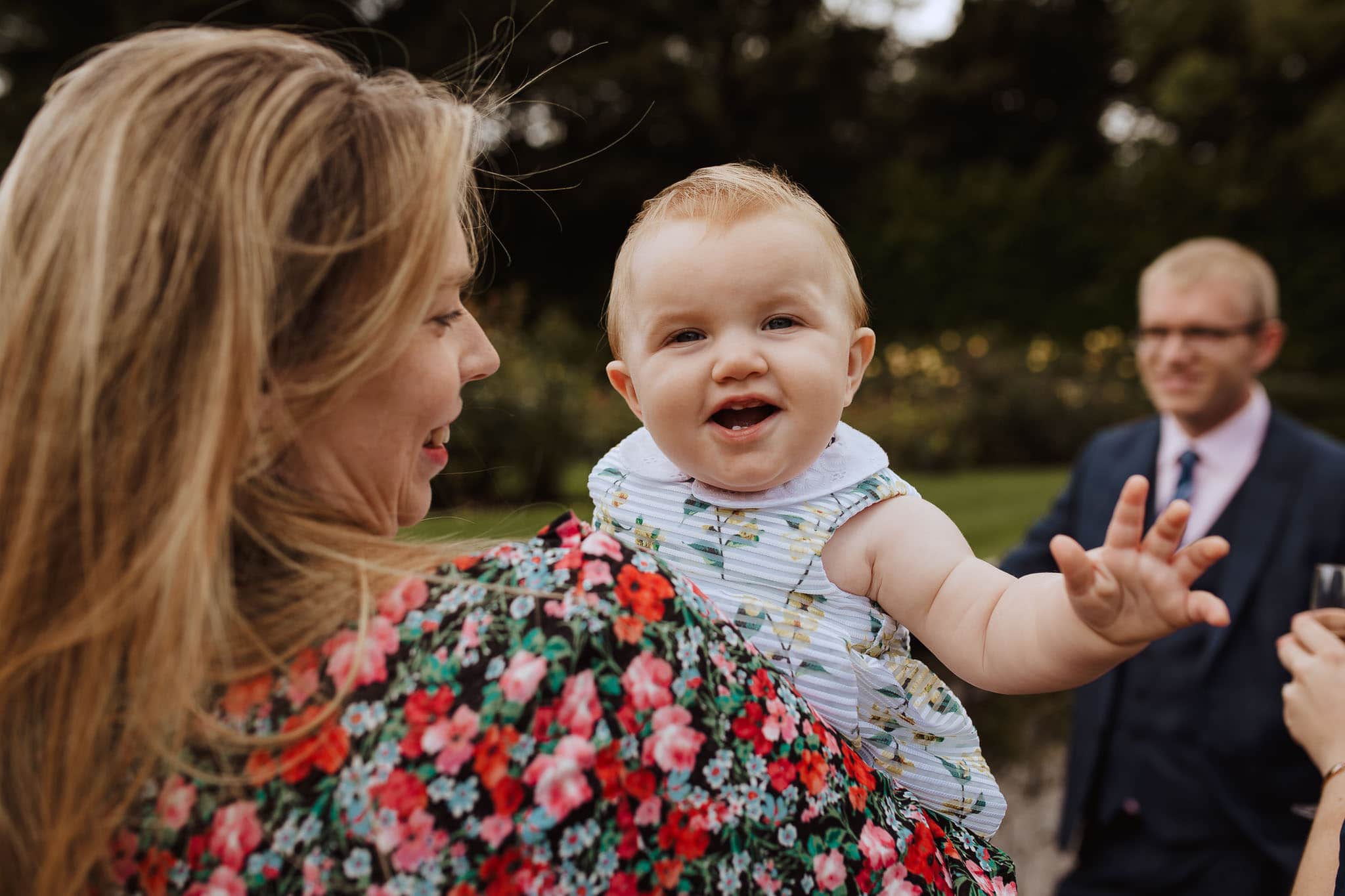 cute baby candid wedding photography