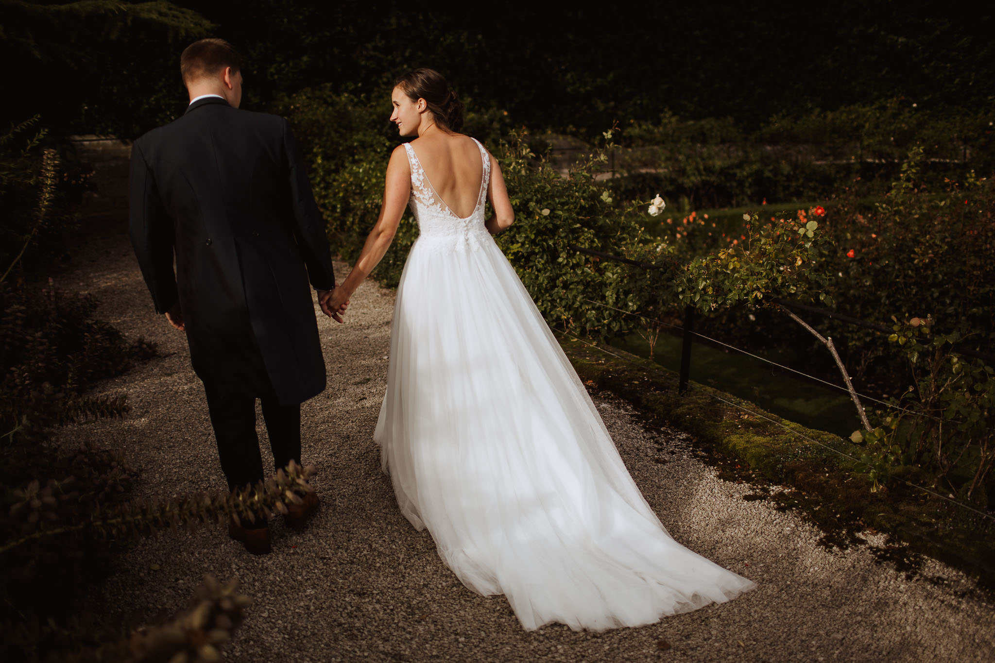 natural wedding portraits Tissington Hall Wedding