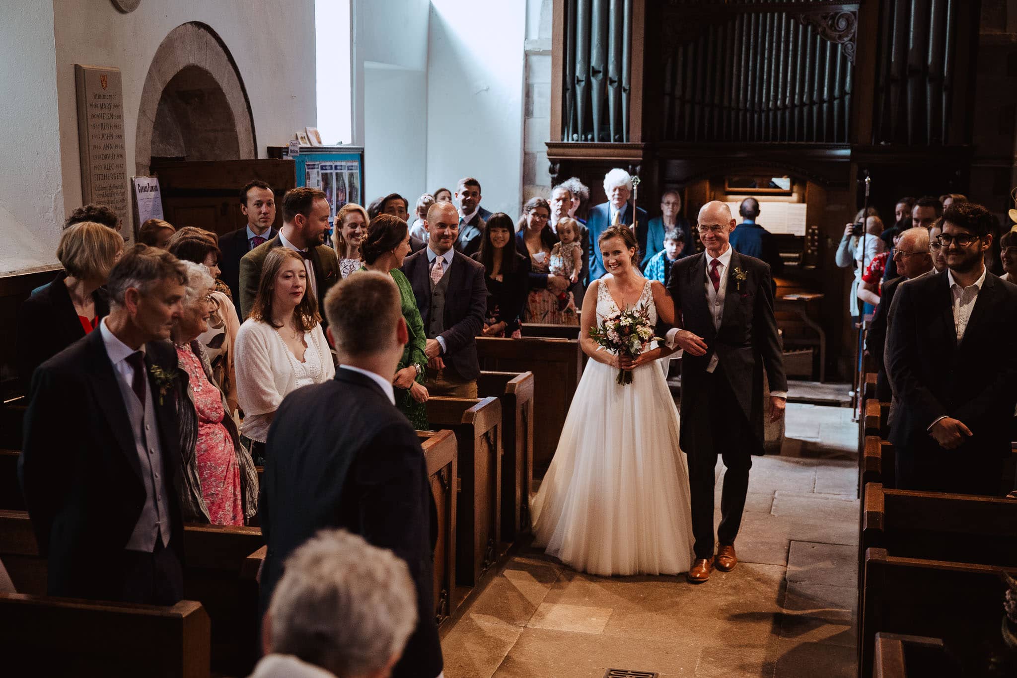 St Mary's Church ceremony Tissington Hall Wedding