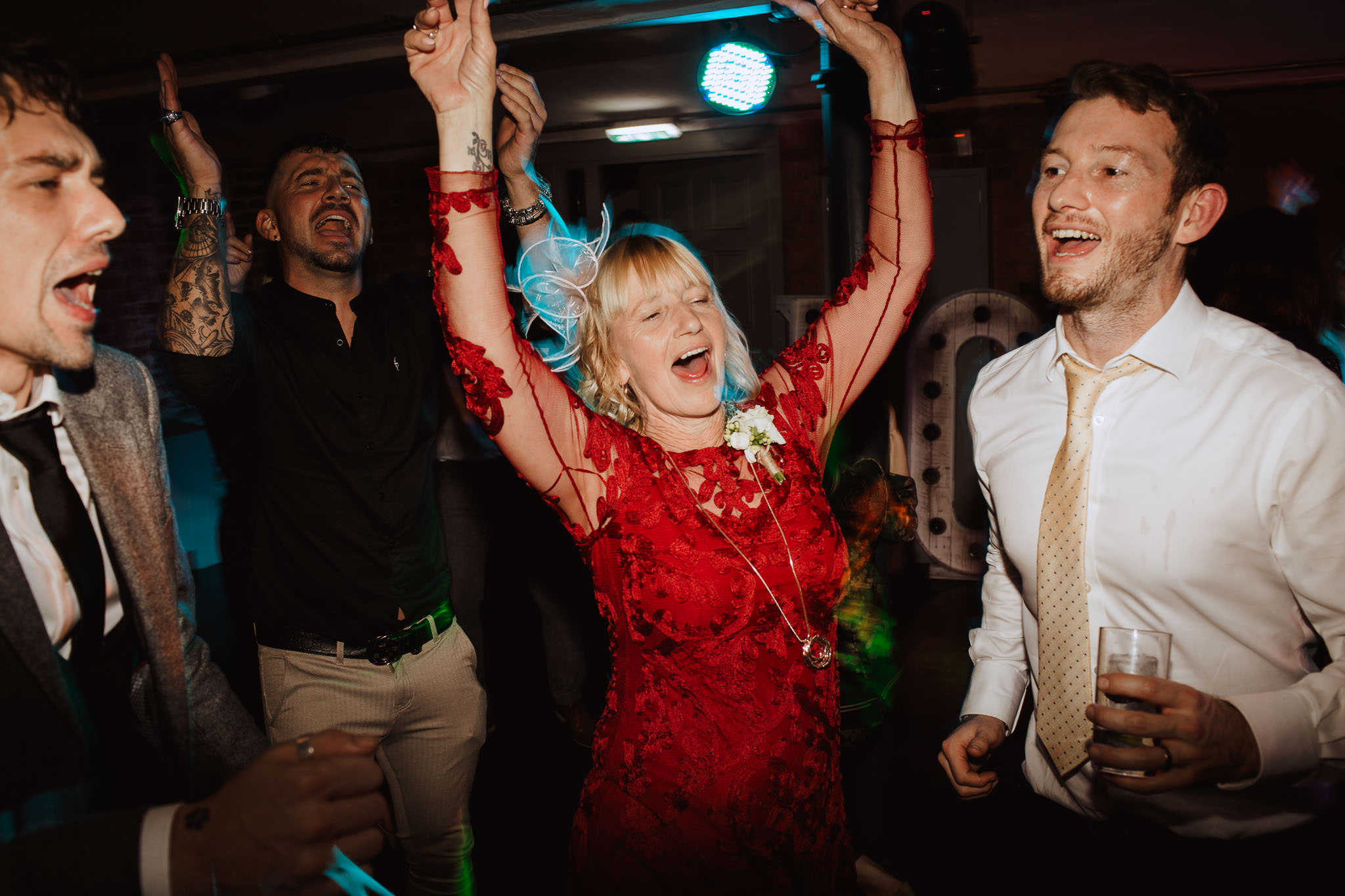 Mother of the groom dancing