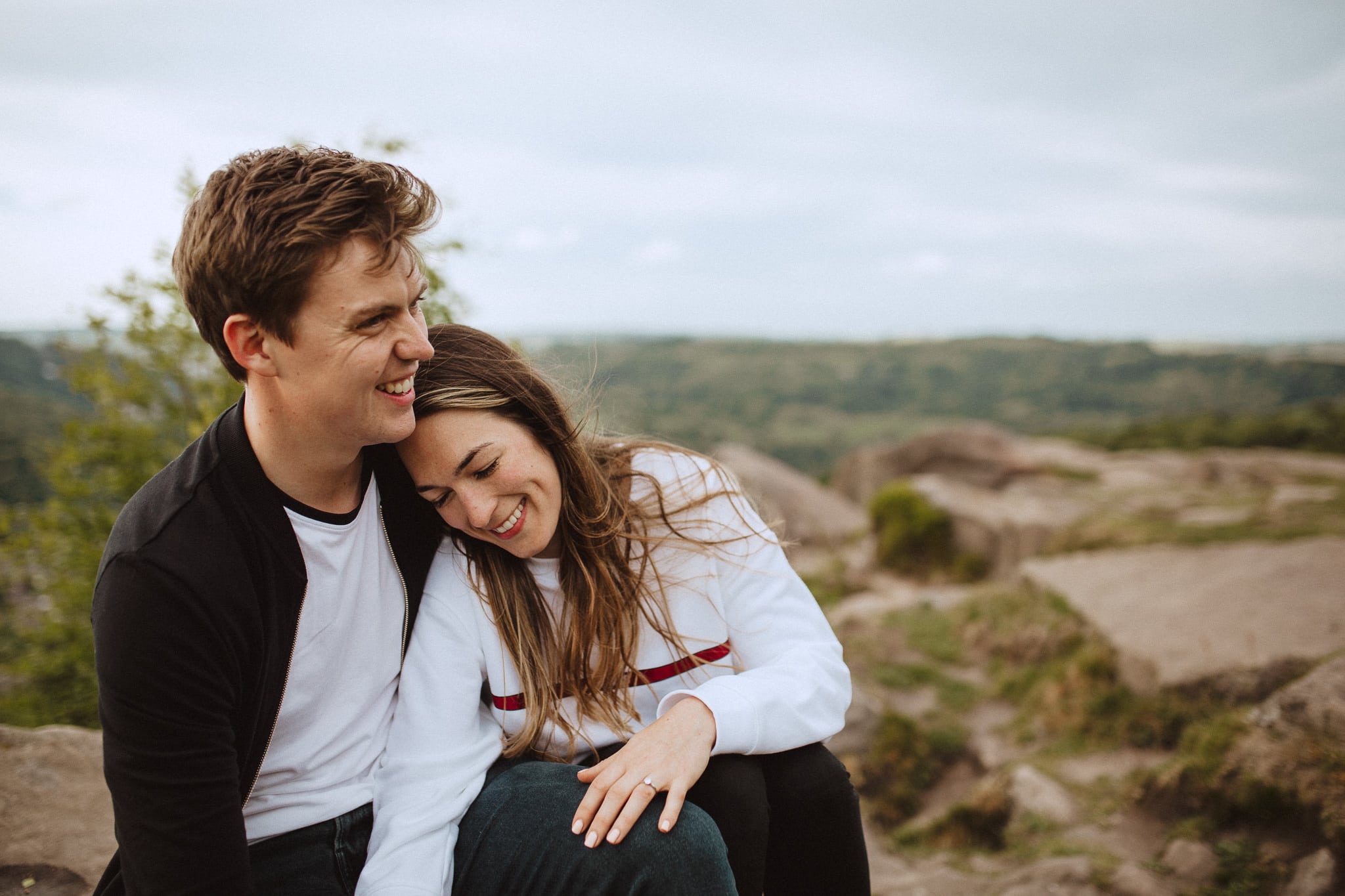 derbyshire engagement shoot - black rocks matlock