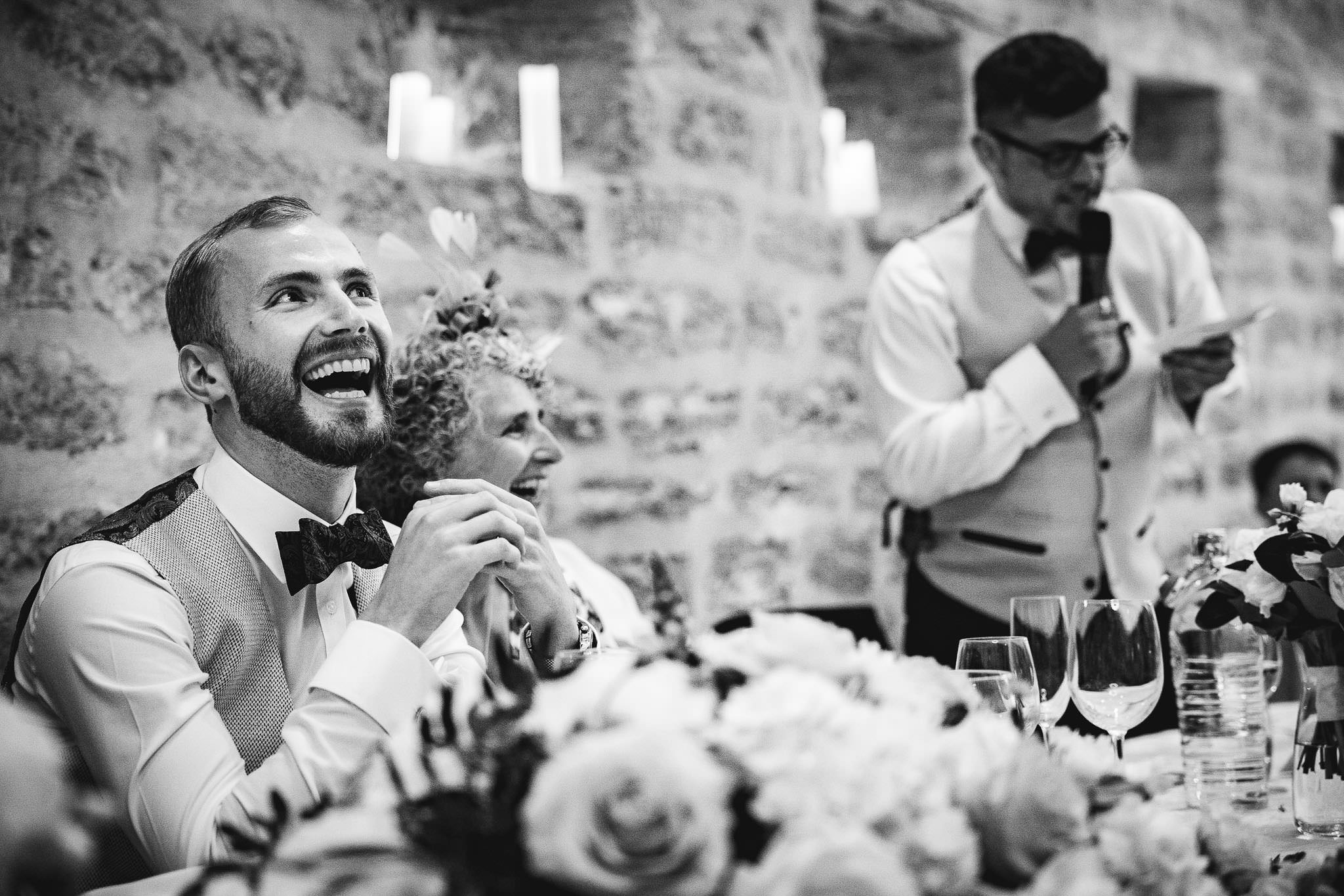 speeches at Hooton Pagnell Hall wedding
