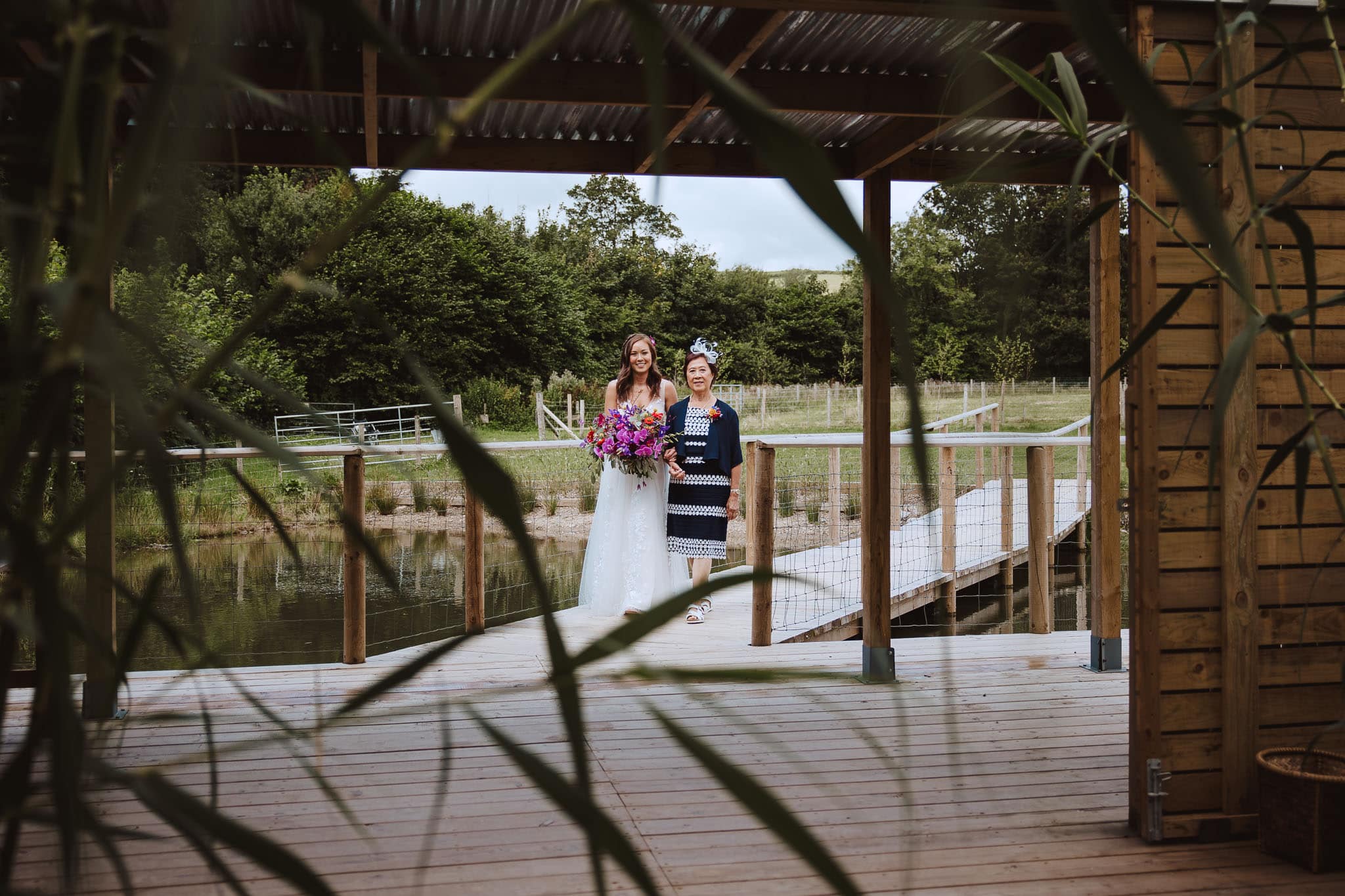 bridal entrance at Anran Tidwell Farm in Devon